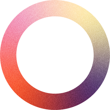 Grainy Gradient Buildable Brutalist Ring Circle Shape